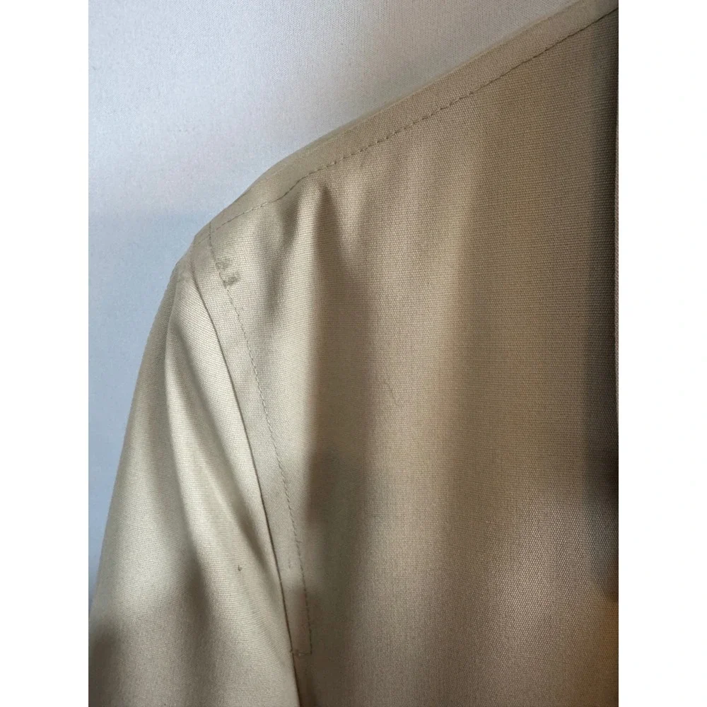 Vintage London Fog Maincoats Tan Trench Coat‎ Faux Fur Liner Mens 42 Reg Beige - Picture 10 of 10